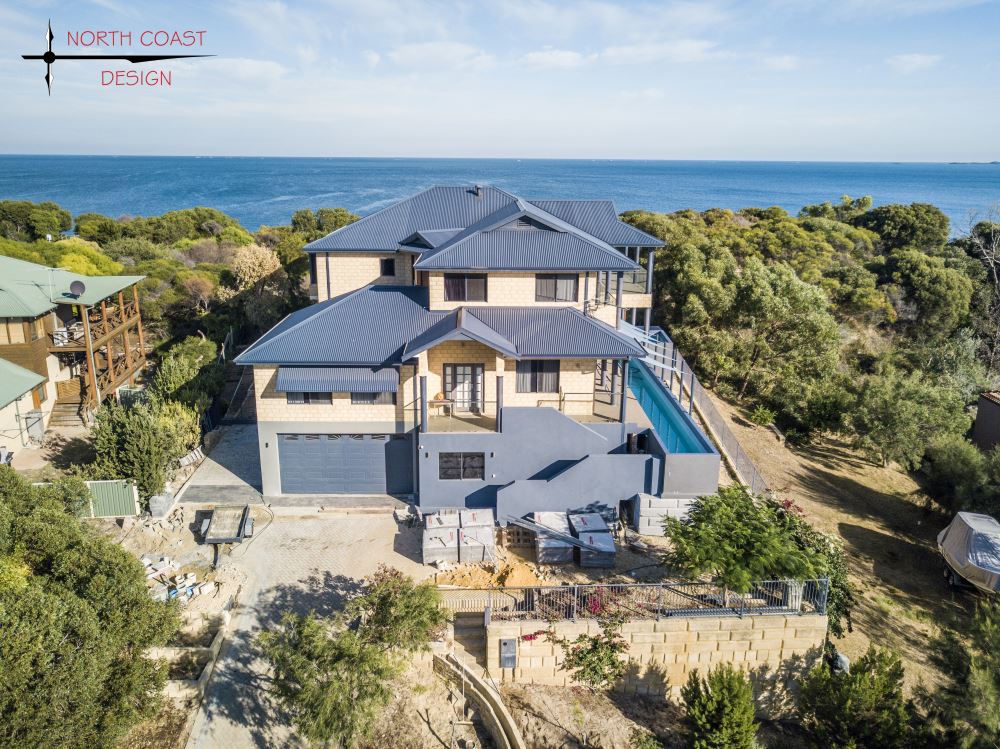 Two-storey custom house design located in Perth on the beachfront